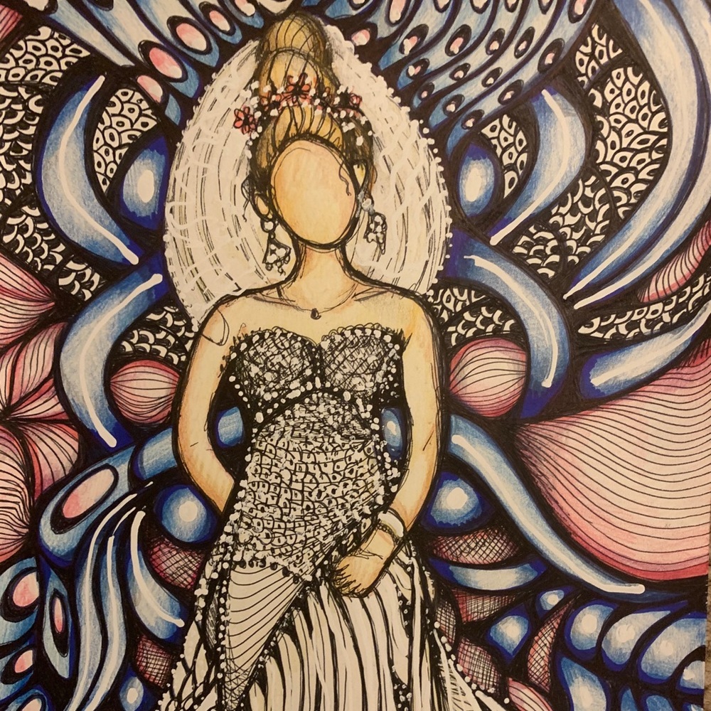 Beautiful Bride- a print of my original painting